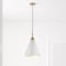 Nuvo Tango 1-Light Medium Pendant - Matte White with Burnished Brass 60/7474 - alternate 3